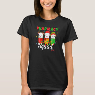 Pharmacy Squad Weihnachtsmannmütze Pharmacist Merr T-Shirt