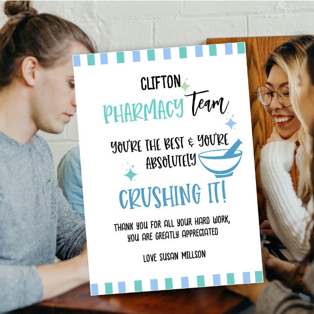 Pharmacy-Team danke Karte (Von Creator hochgeladen)