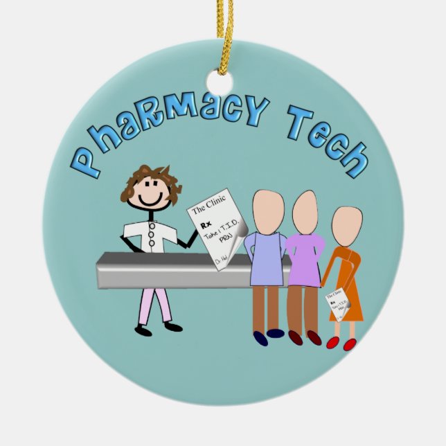 Pharmacy Tech  Prescription Christmas Ornament (Vorne)