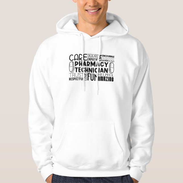 Pharmacy Tech Quote Medicine Pharmacist Technician Hoodie (Vorderseite)