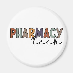 Pharmacy Tech Retro Pharmacy Technique Magnet