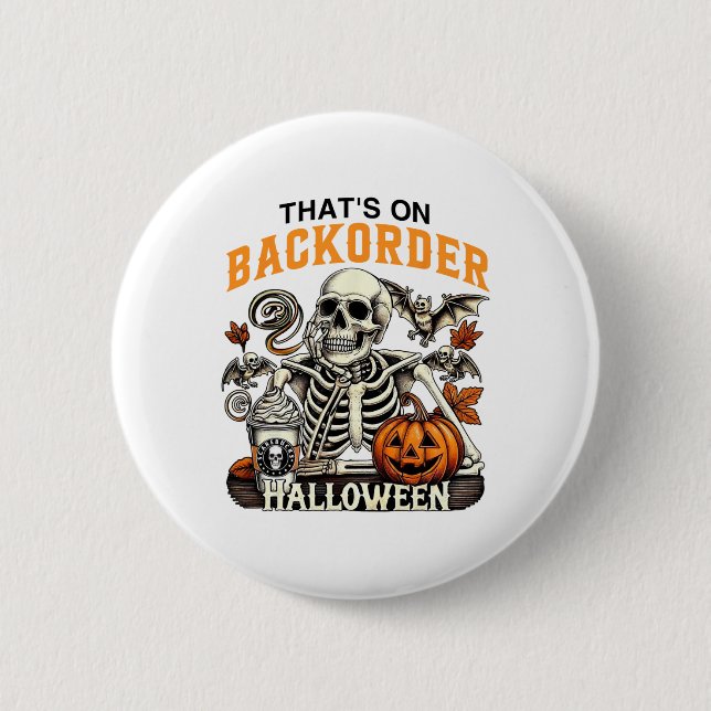 Pharmacy Tech Skeleton Das ist Corder Funny Hallow Button (Vorderseite)