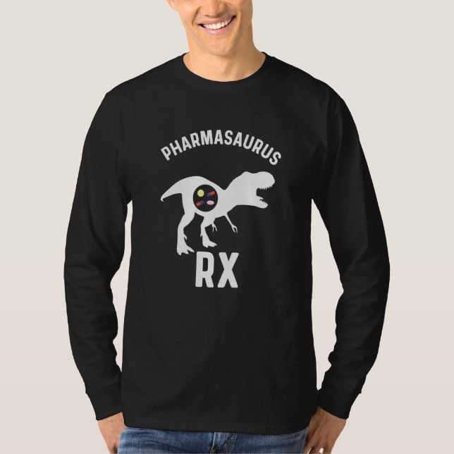 Pharmacy Tech Spaß Pharmacy Week Pharmasaurus Rx T-Shirt (Vorderseite)