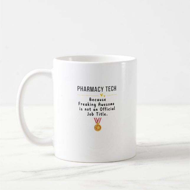 Pharmacy Tech T - Shirt Kaffeetasse (Links)