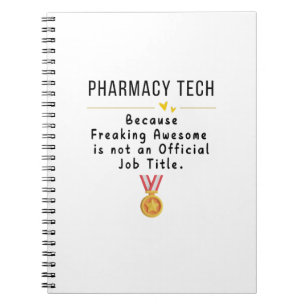Pharmacy Tech T - Shirt Notizblock