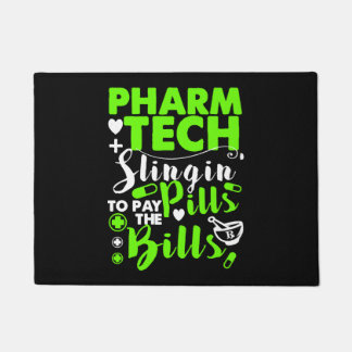 Pharmacy Technician Funny Shirt Fußmatte