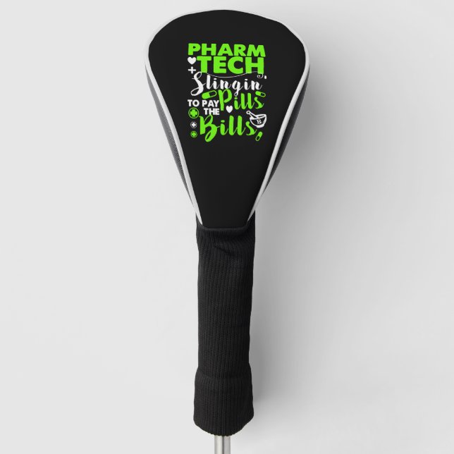 Pharmacy Technician Funny Shirt Golf Headcover (Vorderseite)