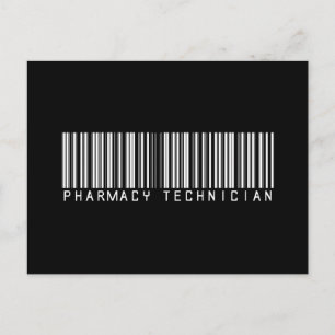 Pharmacy Technique Bar Code Postkarte