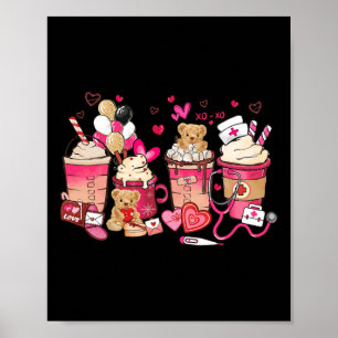 Pharmacy Valentine Coffee Valentine's Day Poster