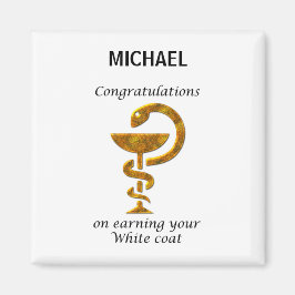 Pharmacy White Coat Zeremonie Herzlichen Glückwuns Magnet