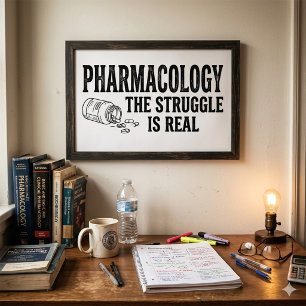 Pharmakologie Der Kampf Ist Echt Lustig Apotheke Poster