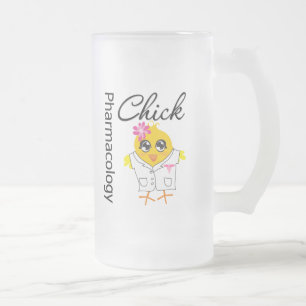 Pharmakologie-Küken Mattglas Bierglas