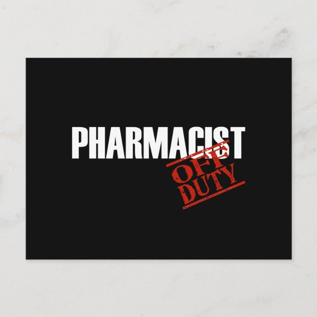 PHARMAZEUTISCHER DARK POSTKARTE (Vorderseite)