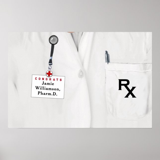 Pharmazeutischer Unternehmer Abschluss Poster (Vorne)