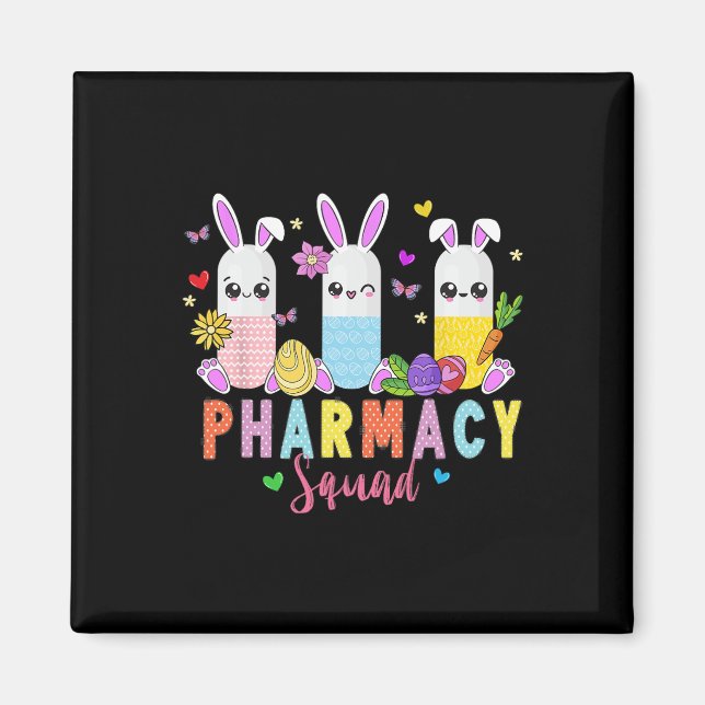 Pharmazeutischer Unternehmer Bunny Easter Day Phar Magnet (Vorne)