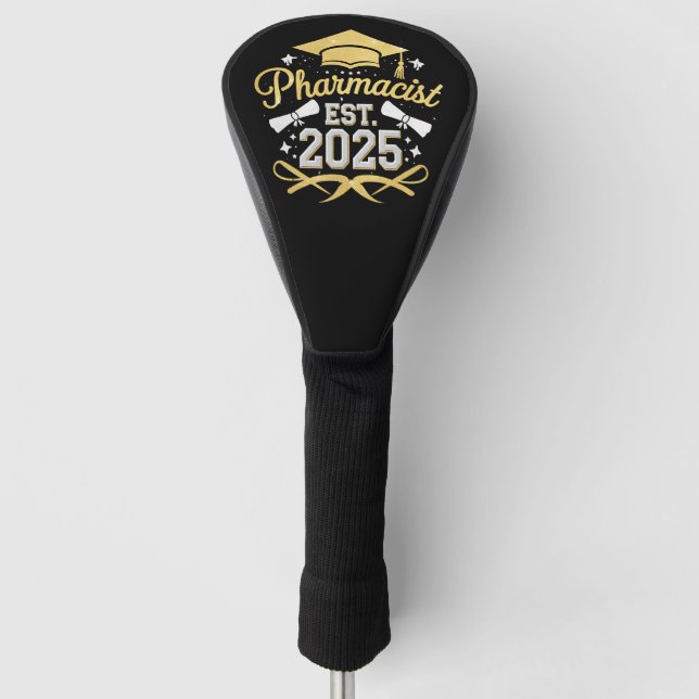 Pharmazeutischer Unternehmer Est 2025 Pharmazeutis Golf Headcover (Vorderseite)