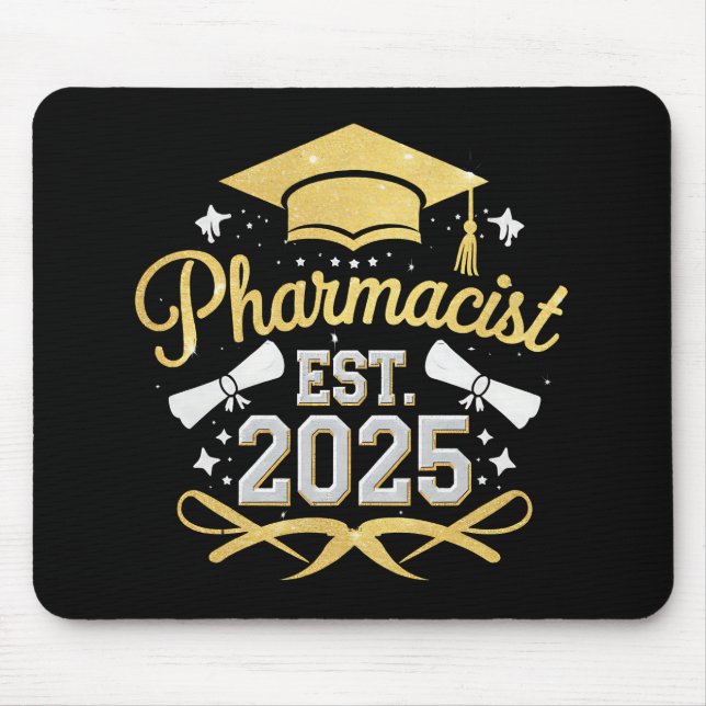 Pharmazeutischer Unternehmer Est 2025 Pharmazeutis Mousepad (Vorne)
