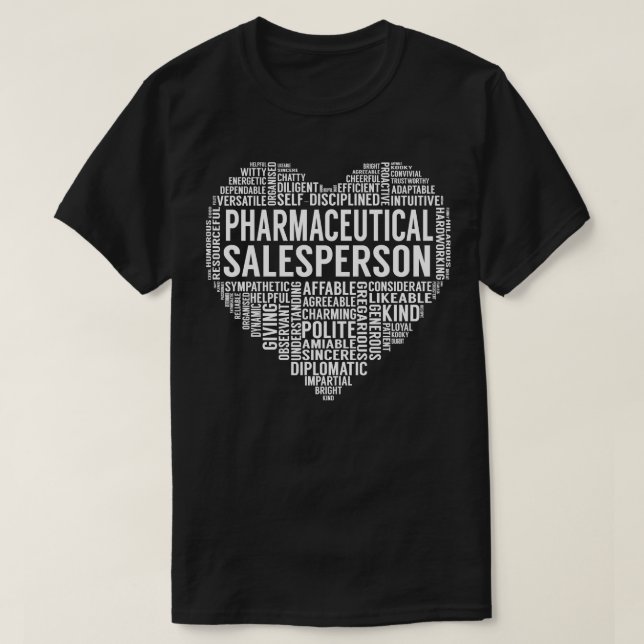 Pharmazeutischer Unternehmer Herz T-Shirt (Design vorne)