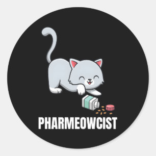 Pharmazeutischer Unternehmer Kat Pharmacy Runder Aufkleber