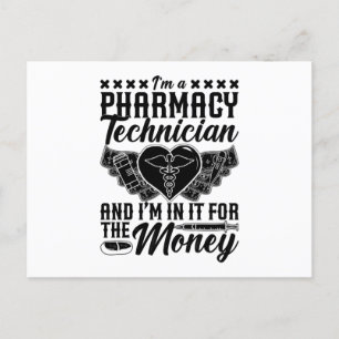 Pharmazeutischer Unternehmer Medicine Tech I bin P Postkarte