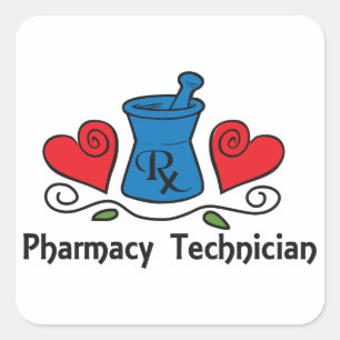 Pharmazeutischer Unternehmer Quadratischer Aufkleber