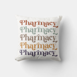 Pharmazeutischer Unternehmer Retro Pharmacy Studiu Kissen