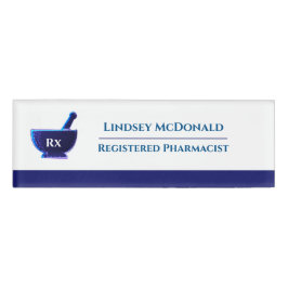 Pharmazeutischer Unternehmer RX Pharmacy Logo Namenschild