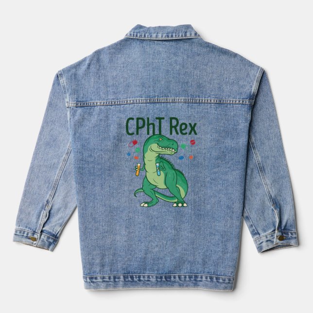 Pharmazeutischer Unternehmer Tech CPhT Rex Jeansjacke (Rückseite)