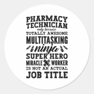 Pharmazeutischer Unternehmer und Pharmazeutischer  Runder Aufkleber