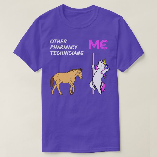 Pharmazeutischer Unternehmer Unicorn Amp Horse Des T-Shirt (Design vorne)