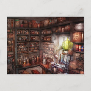 Pharmazie - Ausrüstung - Merlin-Studie Postkarte