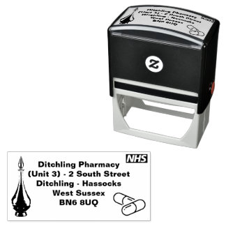 Pharmazie-Briefmarke Permastempel