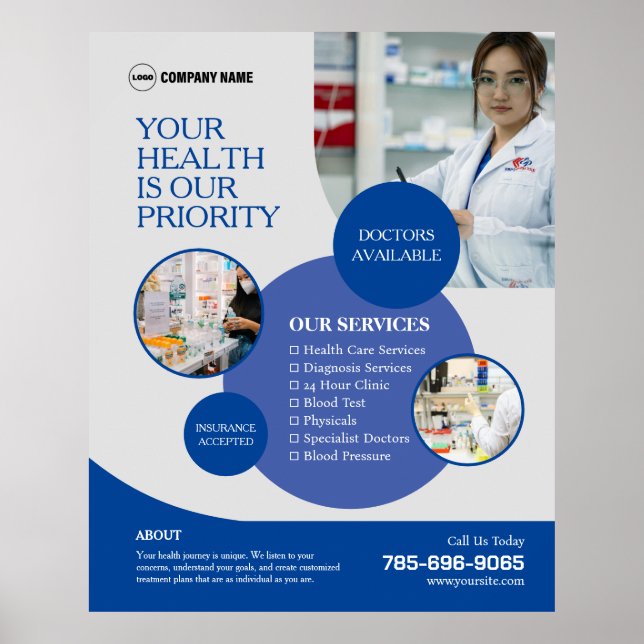 Pharmazie Business Services Custom Poster (Vorne)