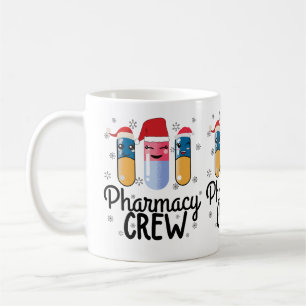 Pharmazie-Crew. Apotheker Weihnachts-T - Shirt Kaffeetasse