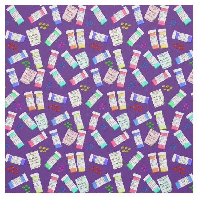 Pharmazie Fabric Lila Stoff (Muster)