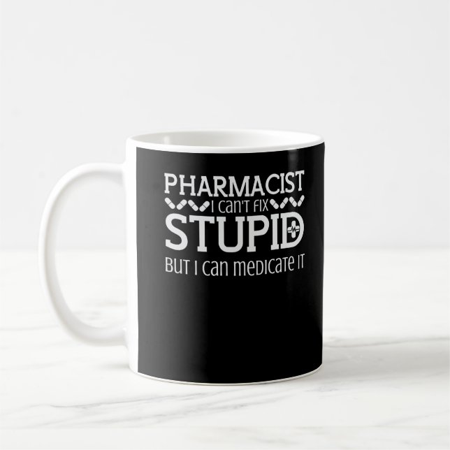 Pharmazie Joke Druggist Medici Chemist Kaffeetasse (Links)