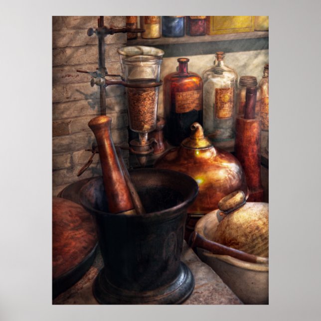 Pharmazie - Pestle - Pharmakologie Poster (Vorne)