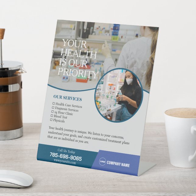 Pharmazie Services Custom Pedestal Sign Sockelschild (In SItu)