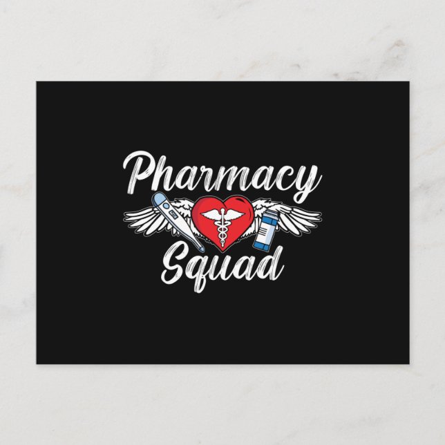 Pharmazie Squad Technician Medici Tech Apotheker Postkarte (Vorderseite)