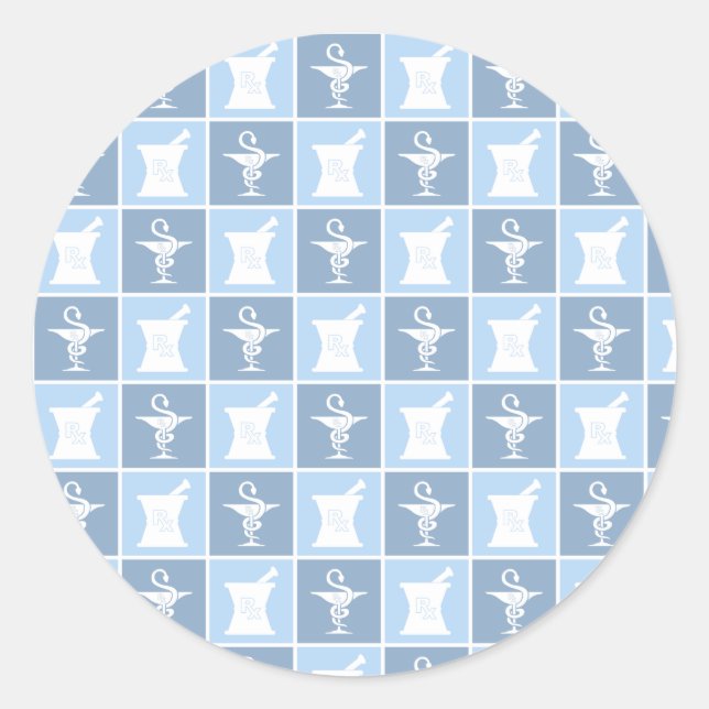 Pharmazie-Symbol | Apotheker | Pharmacy Tech Runder Aufkleber (Vorderseite)
