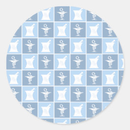 Pharmazie-Symbol | Apotheker | Pharmacy Tech Runder Aufkleber