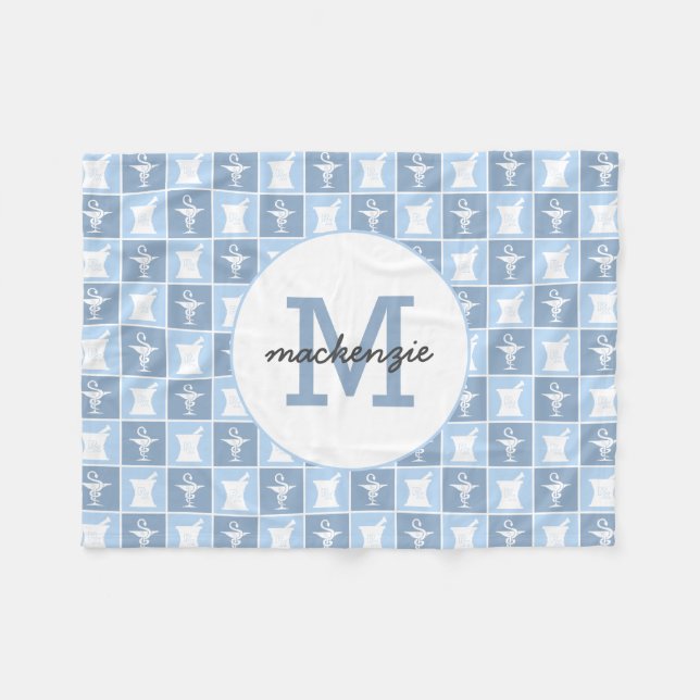 Pharmazie-Symbol | Apotheker | Pharmazie Custom Fleecedecke (Vorderseite (Horizontal))