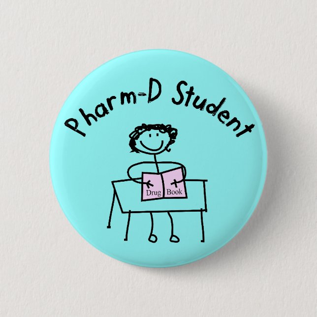 PharmD Apotheken-Studenten-Geschenke Button (Vorderseite)