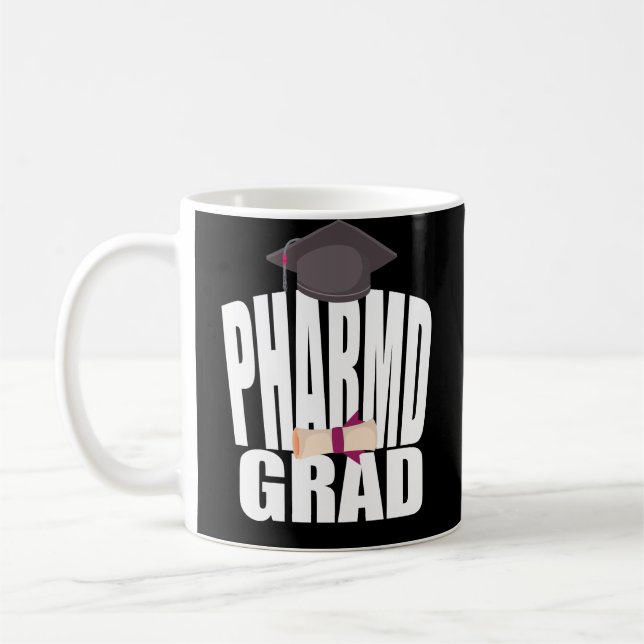 PharmD Apotheker-Abschluss-Geschenk-Kaffee-Tasse Kaffeetasse (Links)