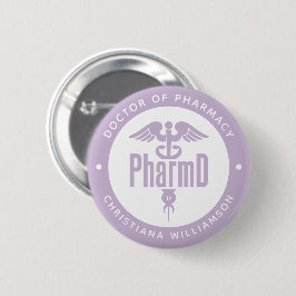 PharmD Arzt des Pharmazeutischen Abschlusses Apoth Button