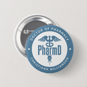 PharmD Arzt des Pharmazeutischen Abschlusses Apoth Button