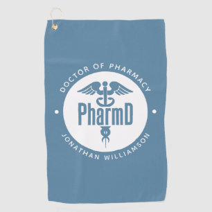PharmD Arzt des Pharmazeutischen Abschlusses Apoth Golfhandtuch