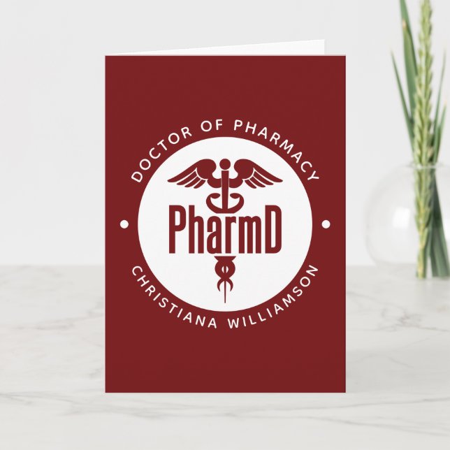 PharmD Arzt des Pharmazeutischen Abschlusses Apoth Karte (Vorderseite)