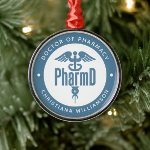 PharmD Arzt des Pharmazeutischen Abschlusses Apoth Ornament Aus Metall