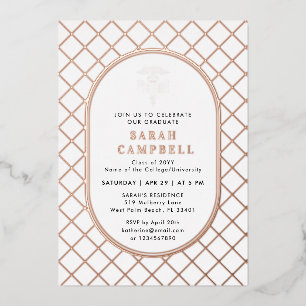 PharmD Doktor der Pharmazie Abschluss Karo Muster Folieneinladung